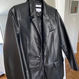 Zara Leather Blazer